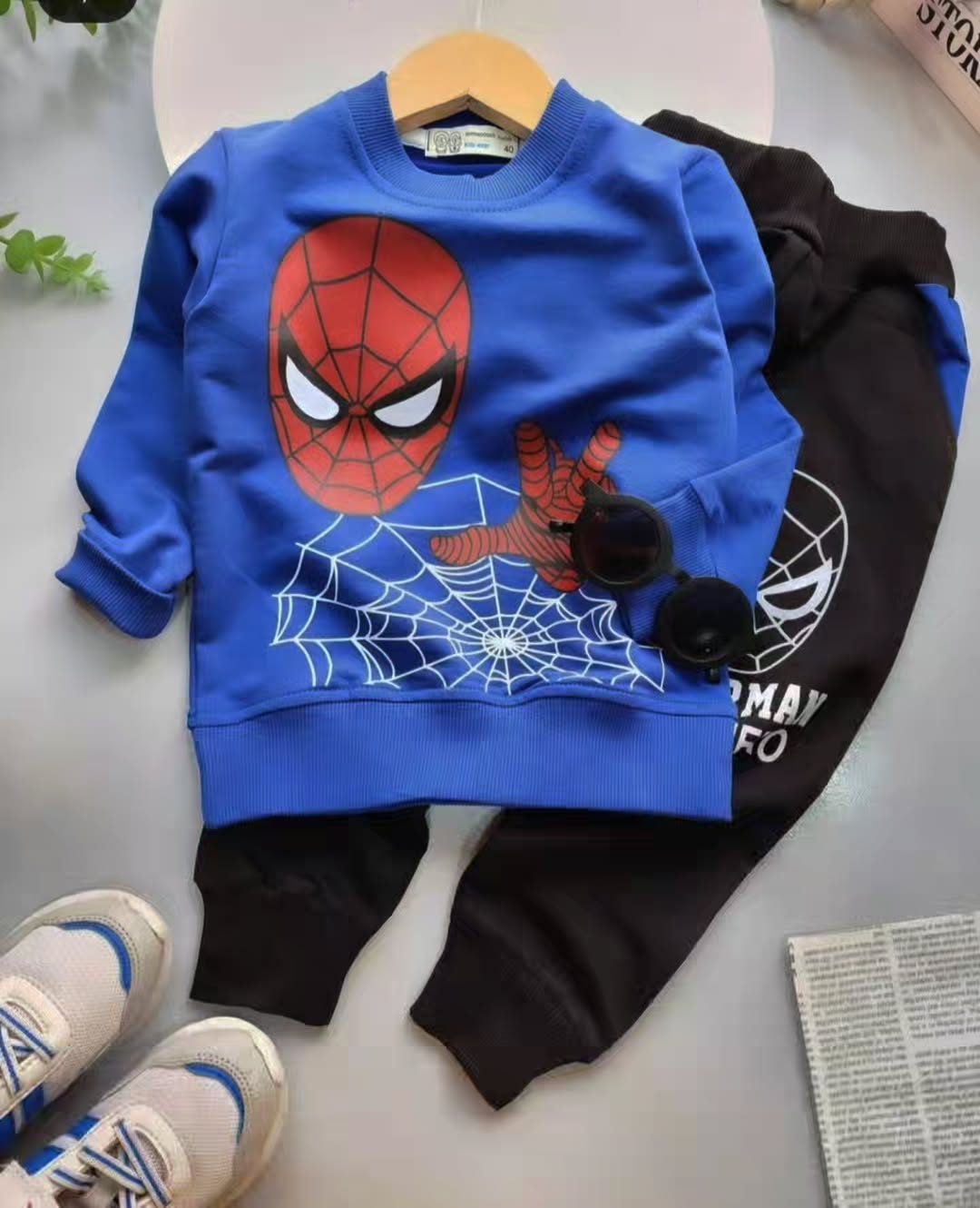 بلوز شلوار مرد عنکبوتی  بچگانه پسرانه مدل اسپایدرمن